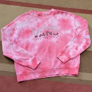 Women's Vans pink tie dyed sweatshirt